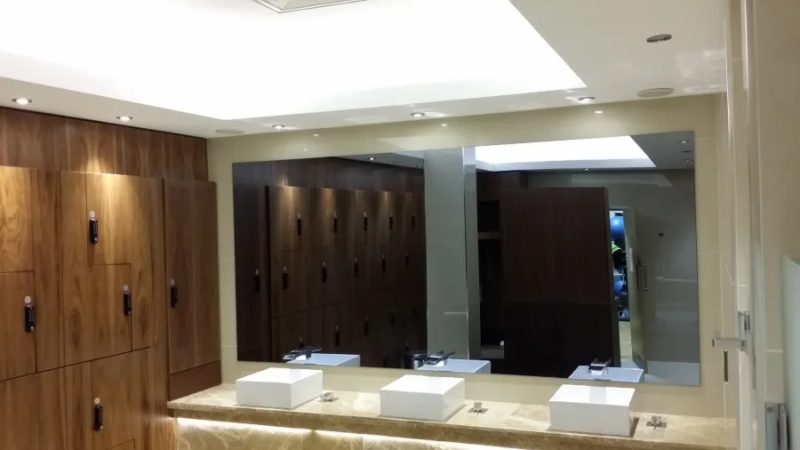 Bespoke Changing Room Mirror TV Wall