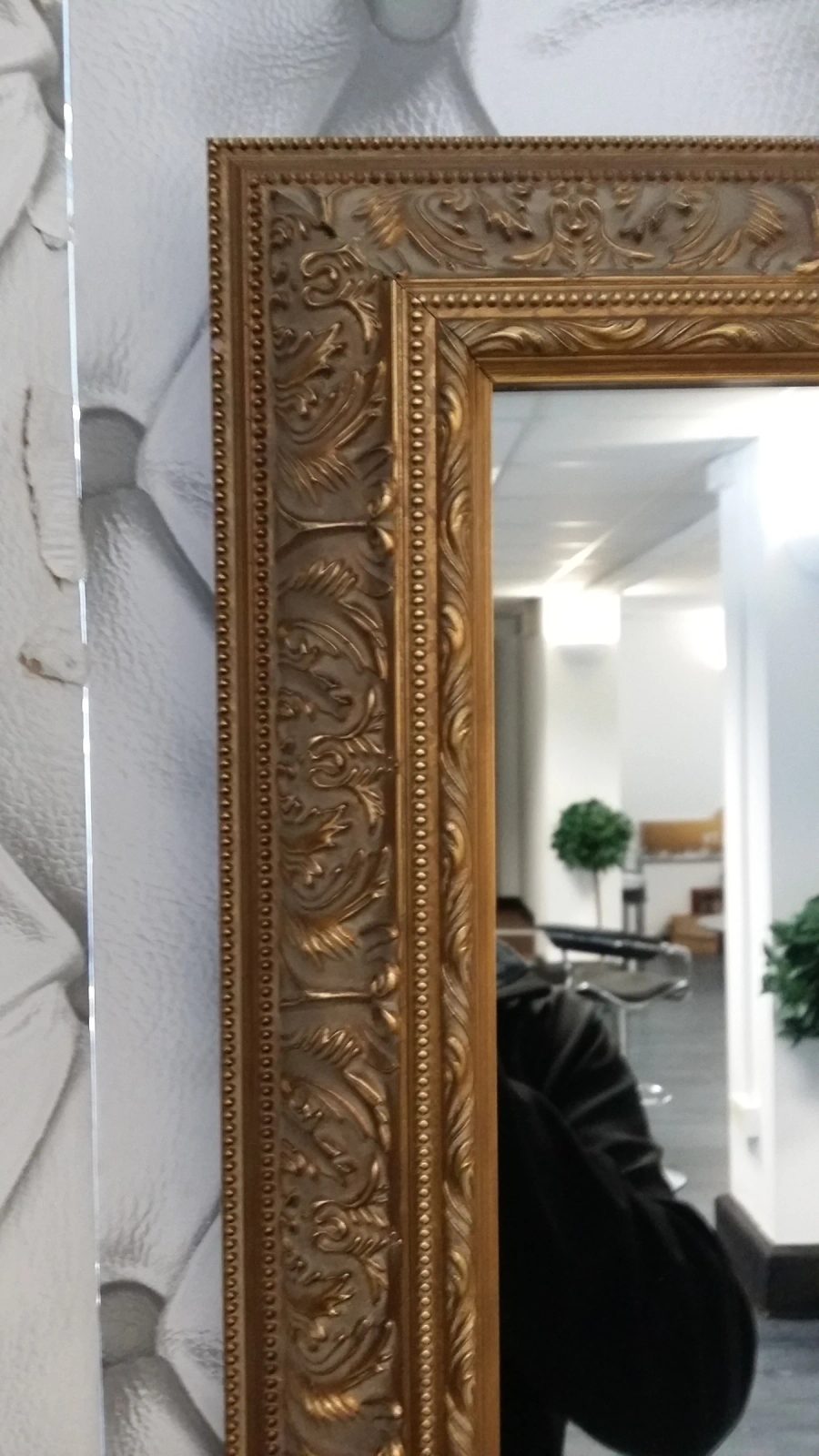43" Regency Antique Bronze Mirror TV — detail photograph